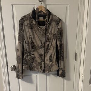 Alberto Makali Black and Tan Women's Jacket